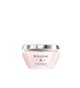 A jar of **Kérastase Genesis Masque Reconstituant**, a deeply nourishing hair mask designed to strengthen weakened hair and reduce hair fall due to breakage. The sleek, blush pink packaging highlights its fortifying formula, enriched with Edelweiss Native Cells and Ginger Root, to restore hydration, resilience, and smoothness for healthier, more resistant hair.